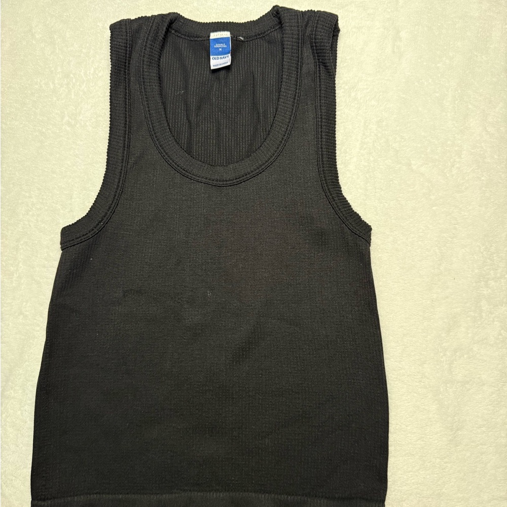 Old Navy Black Ribbed Tank Top